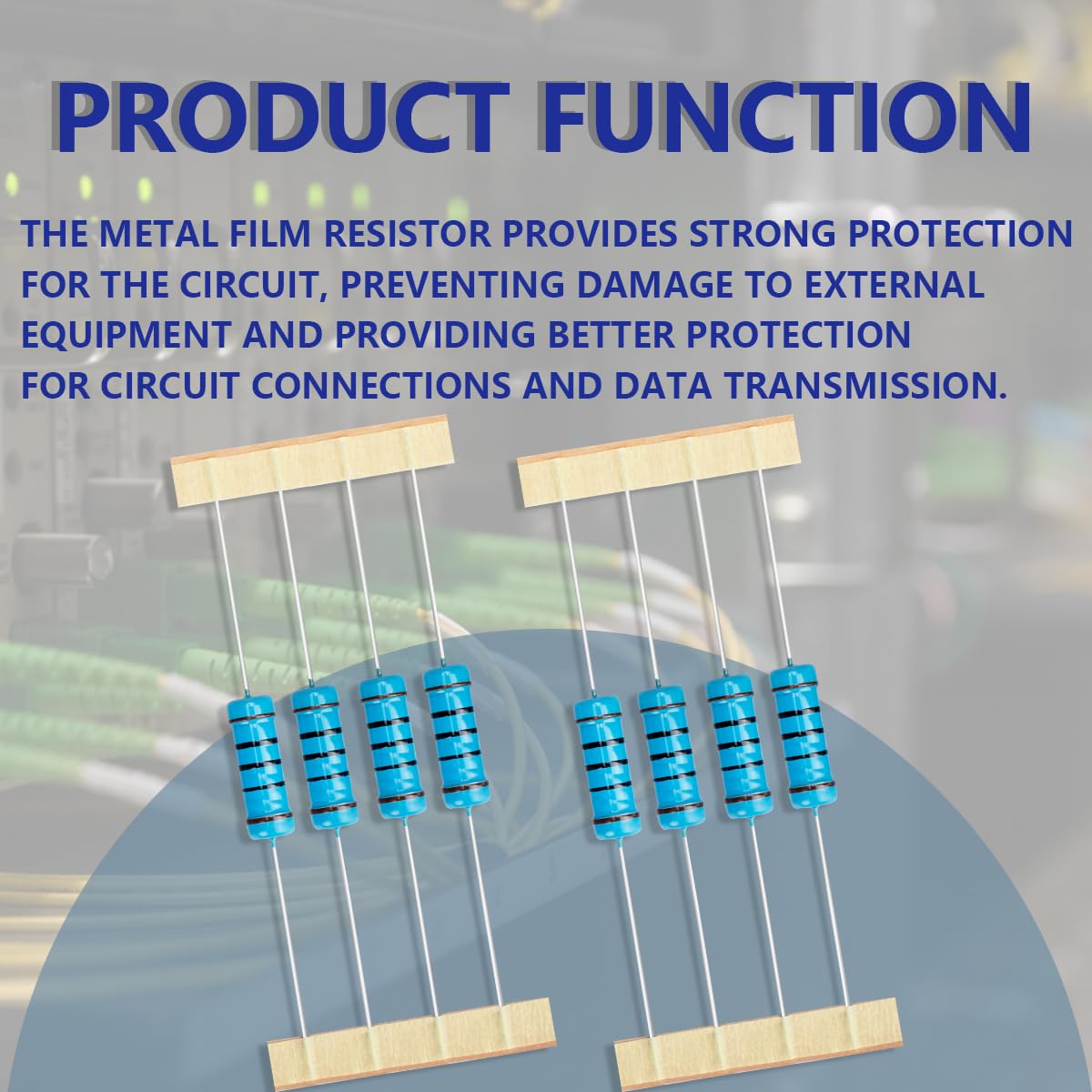 Thumbnail 3 de Innfeeltech 100Ω 3W 25pcs Metal Film Resistors 🔧
