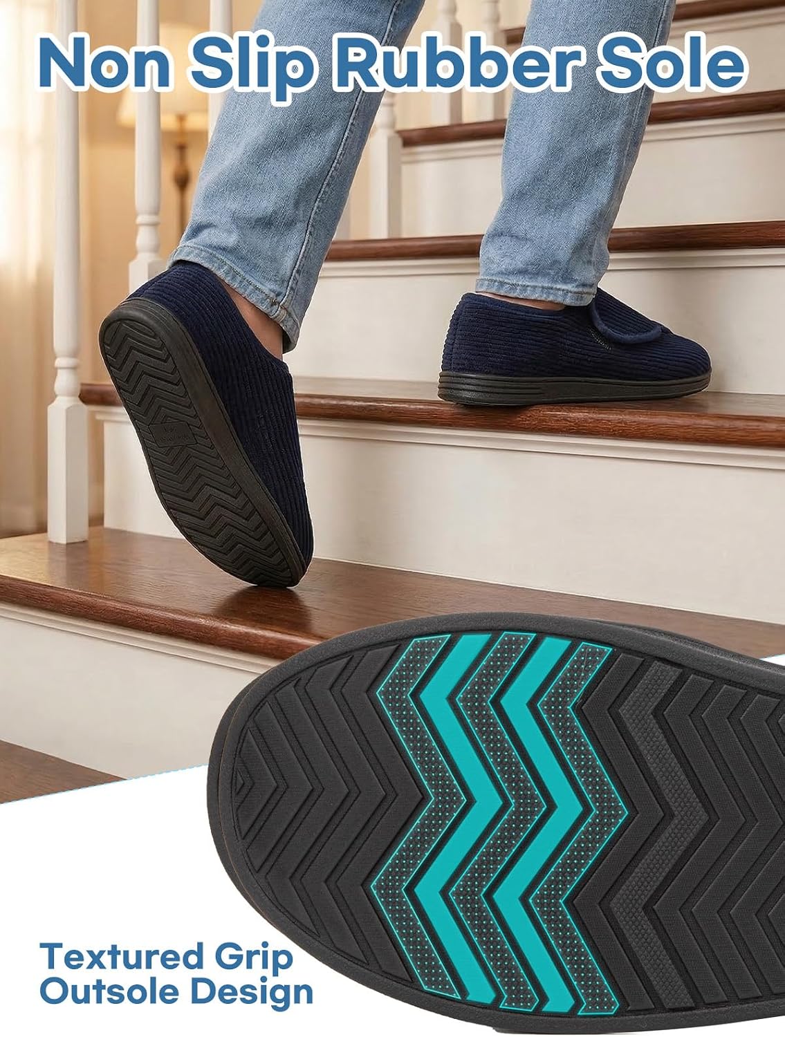 Thumbnail 6 de LongBay Men's Memory Foam Slippers