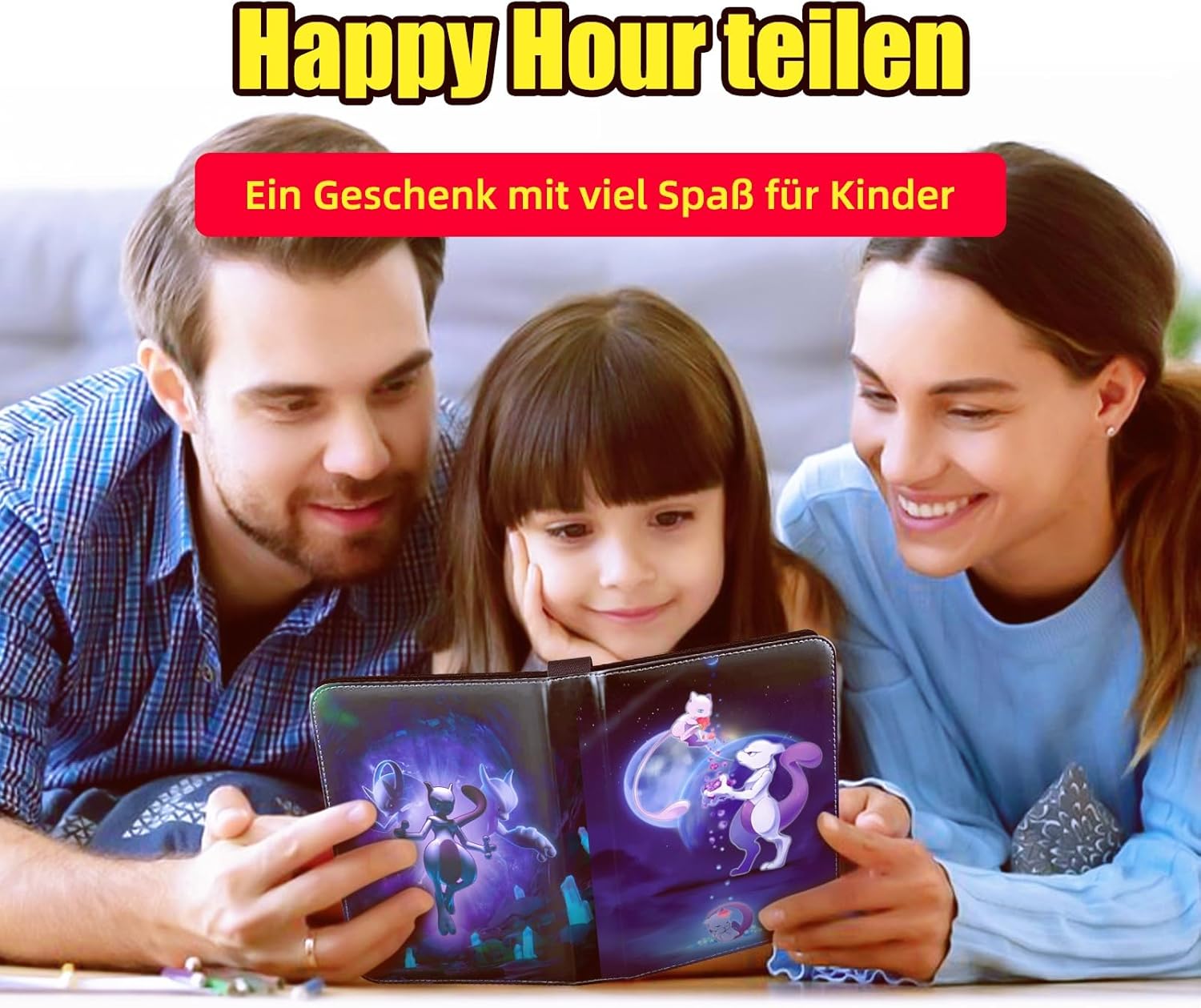 Thumbnail 6 de HazyZany Sammelkarten Album Kompatibel – 55 Seiten, 440 Karten Kapazität, Reißverschluss, wasserdichtes PU-Leder