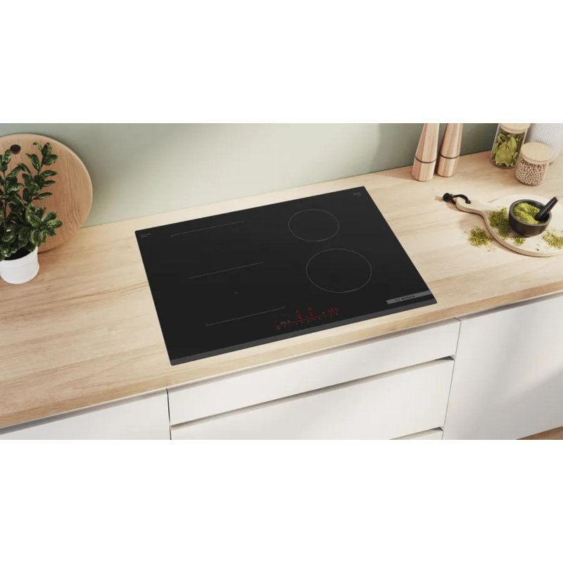 Detalle de Bosch PVS731HB1E placa de inducción 70 cm