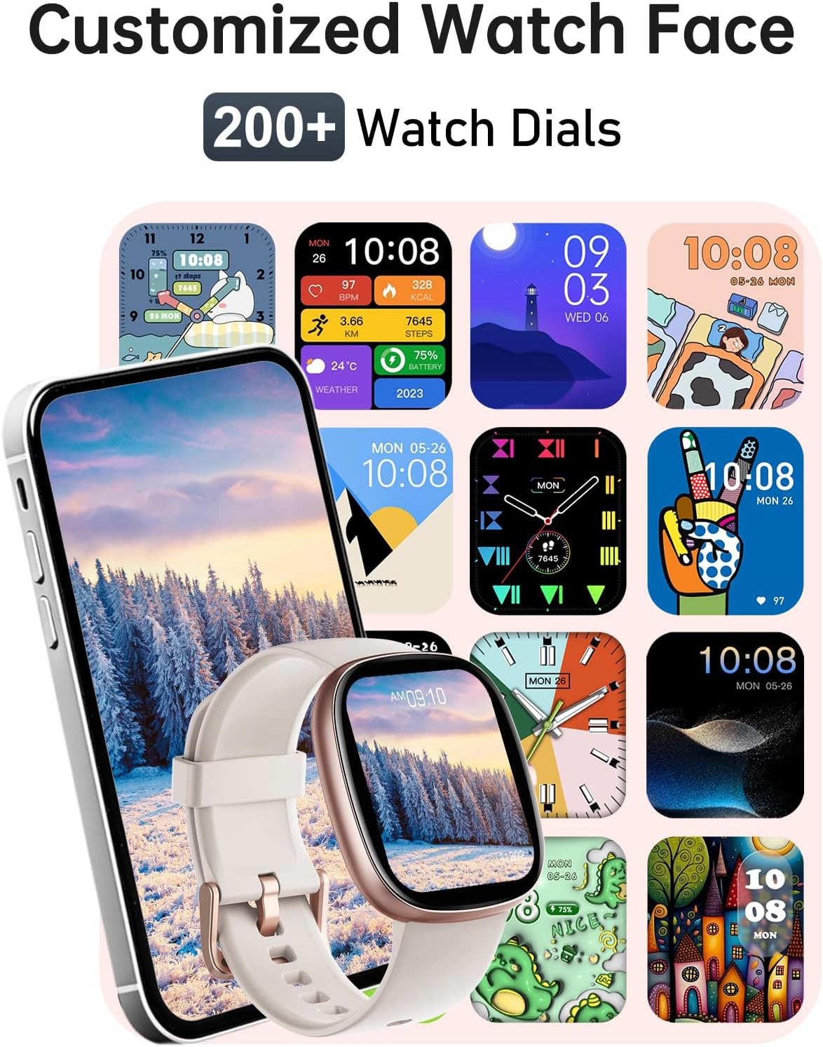 Thumbnail 5 de HUAKUA Smart Watch for Women fitness tracker