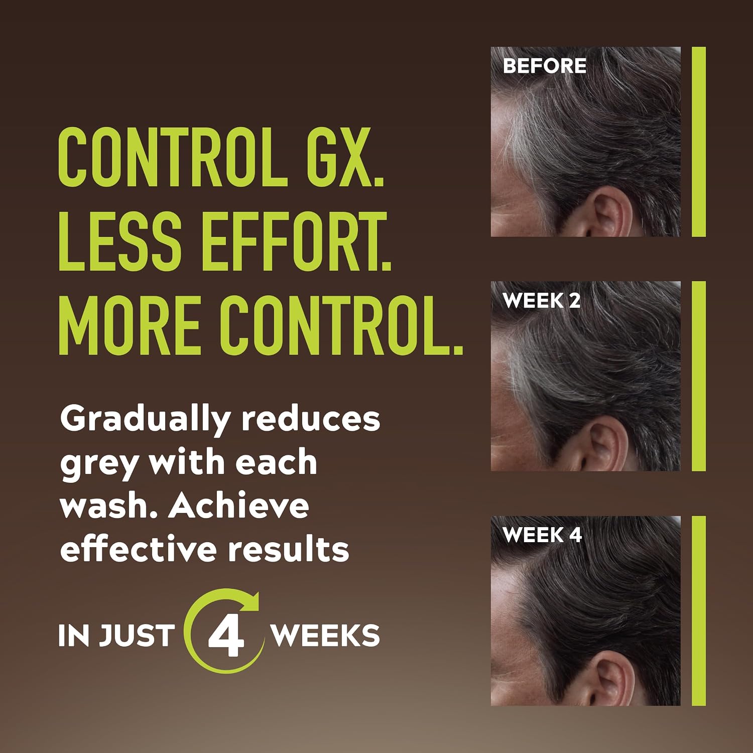Detalle de Just For Men Control GX Grey Reducing Shampoo: A practical strand-by-strand colour refresh