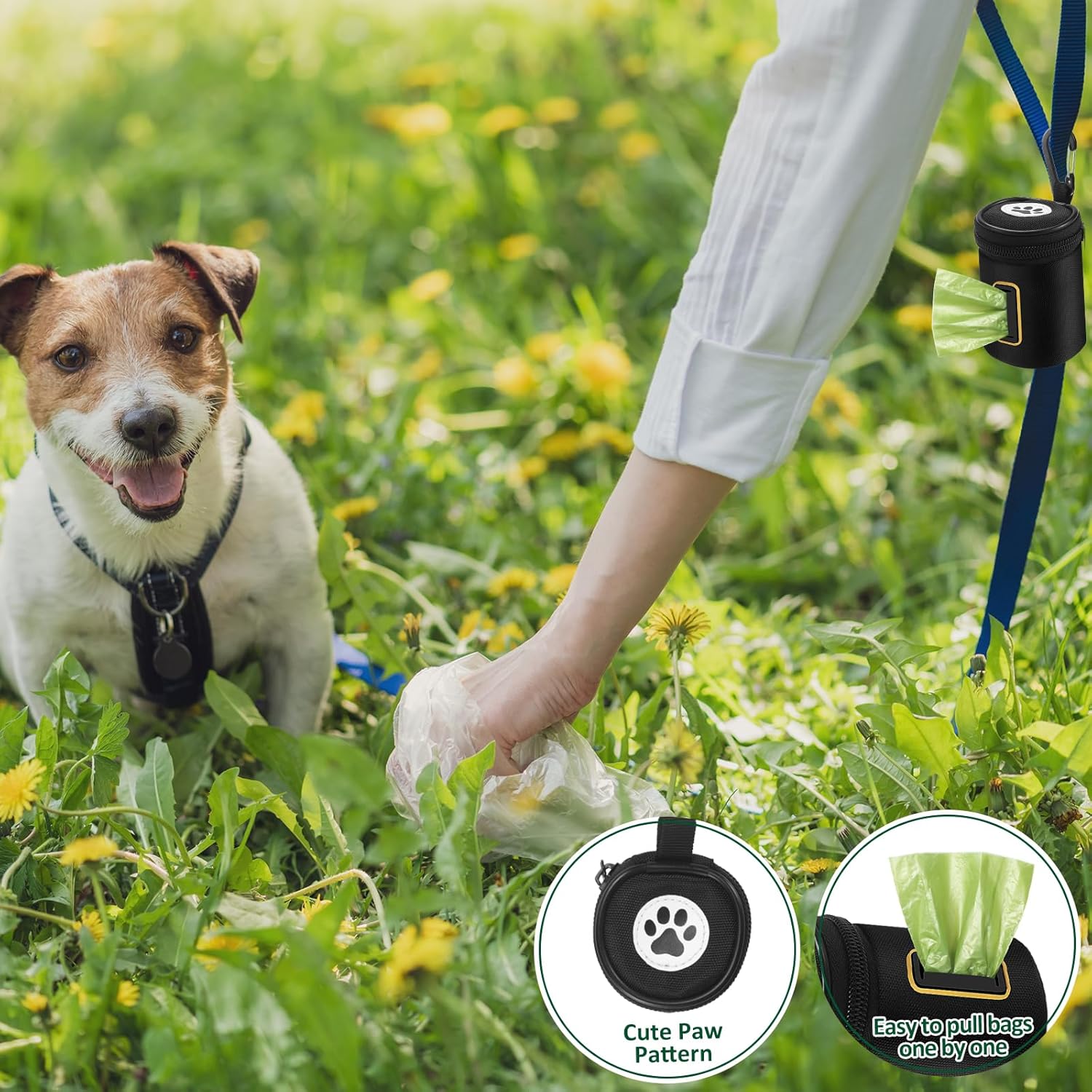 Detalle de RASSE dog poop bags dispenser 1 roll