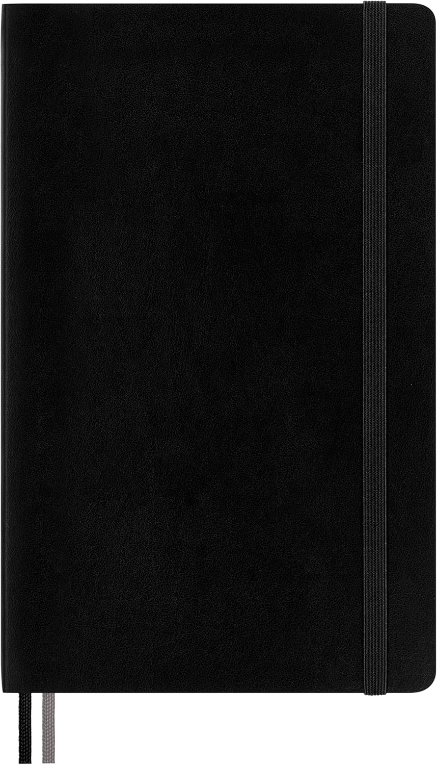 Thumbnail 1 de Moleskine Classic Expanded Squared Paper Notebook – Soft Cover, Black, A5 (13 x 21) • 400 Pages