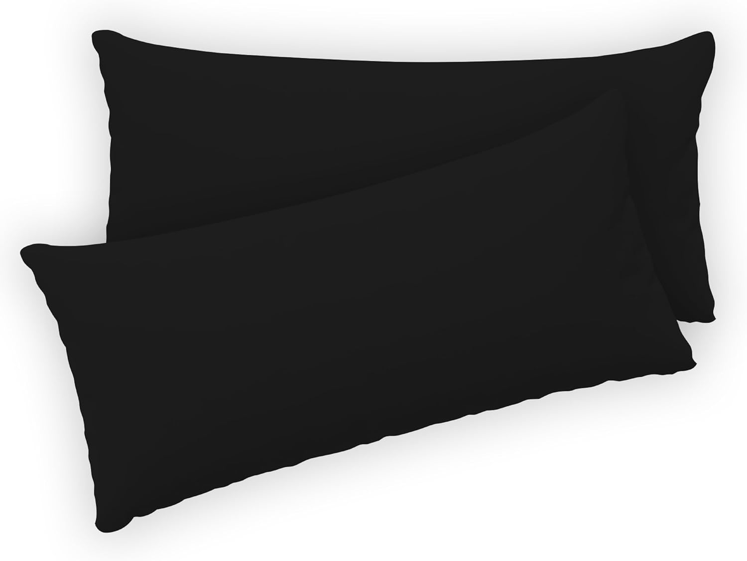 Thumbnail 1 de Twinzen® Funda de Almohada 50x80 Negro 🛏️ (Set de 2)