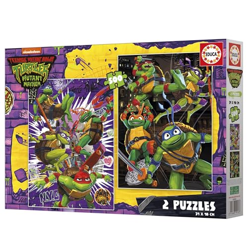 Thumbnail 2 de Educa - Ninja Turtles 🐢 Pack 2 puzzles 500 piezas cada uno, 34x48 cm