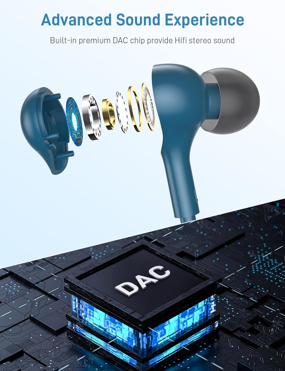 Thumbnail 1 de iMangoo USB‑C In‑Ear Kopfhörer mit Mikrofon – magnetisches Kabel & Fernbedienung