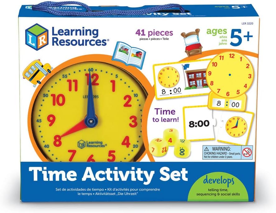 Detalle 2 de Learning Resources Reloj Educativo para Aprender la Hora 🕰