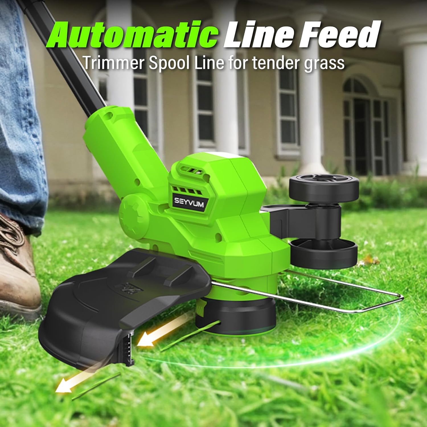 Detalle 1 de SEYVUM Cordless String Trimmer 20V