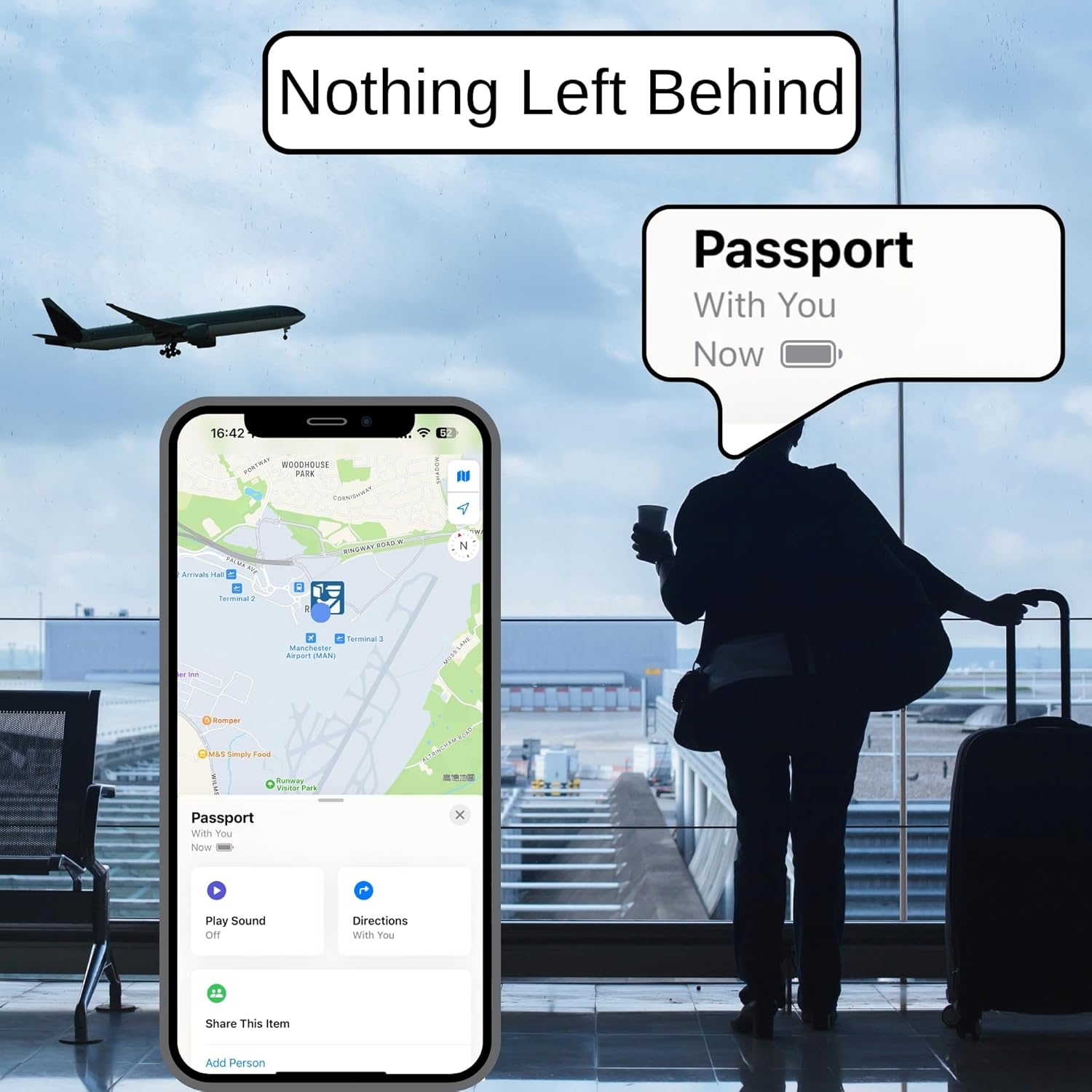 Thumbnail 2 de HH-Tech Smart Tag COMBO (Pack 4) for Apple iOS devices — key tracker and item finder with replaceable batteries