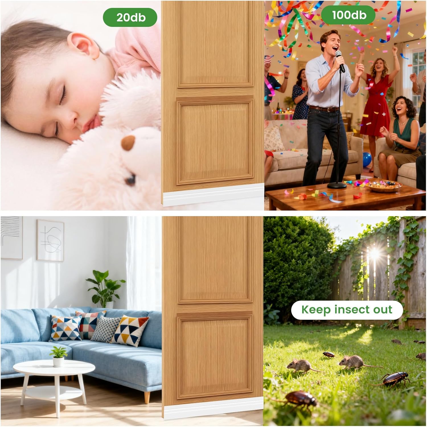 Thumbnail 6 de Oderra Paraspifferi Sottoporta 100 cm Guarnizione