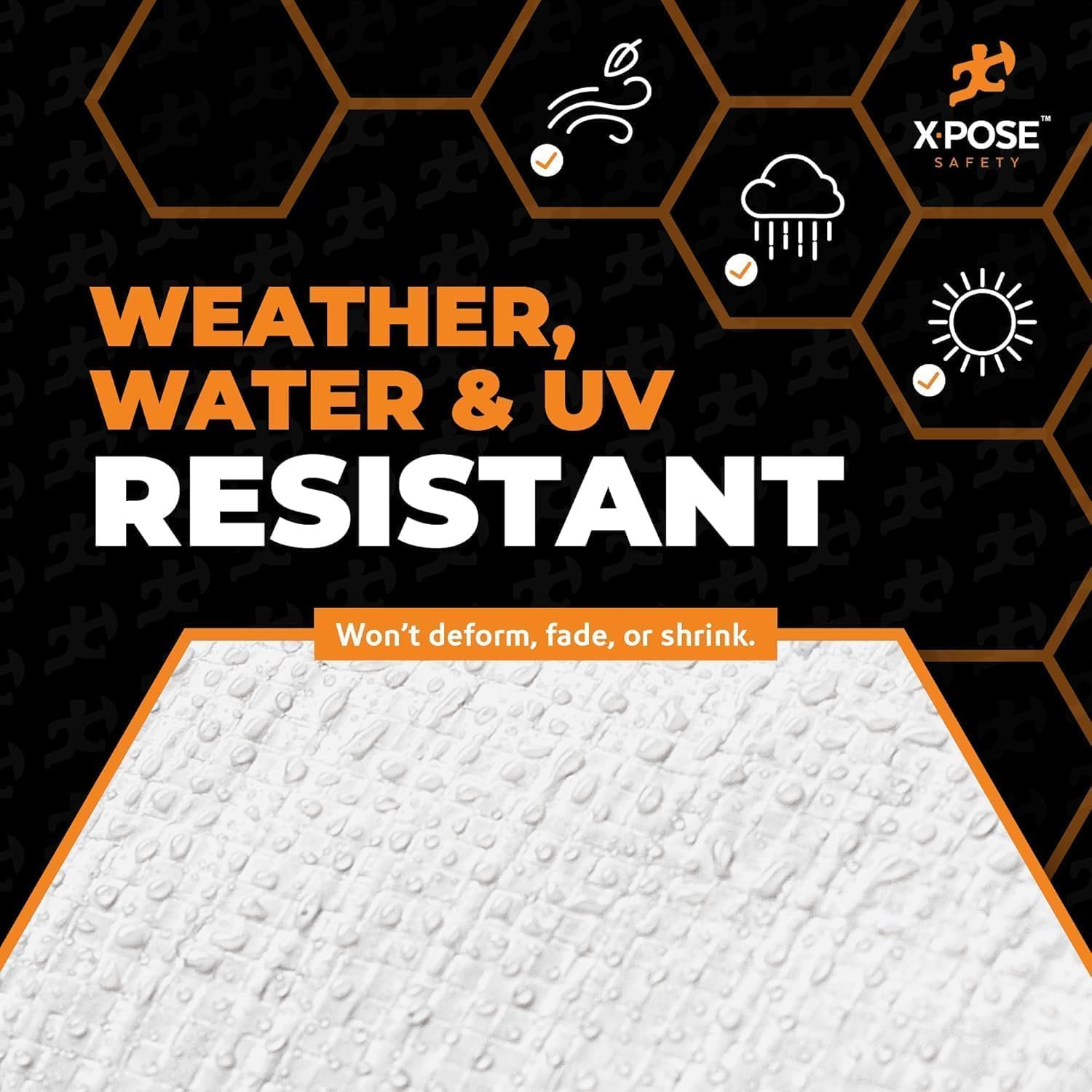 Thumbnail 4 de Heavy Duty White Poly Tarp 20' x 40' by Xpose Safety