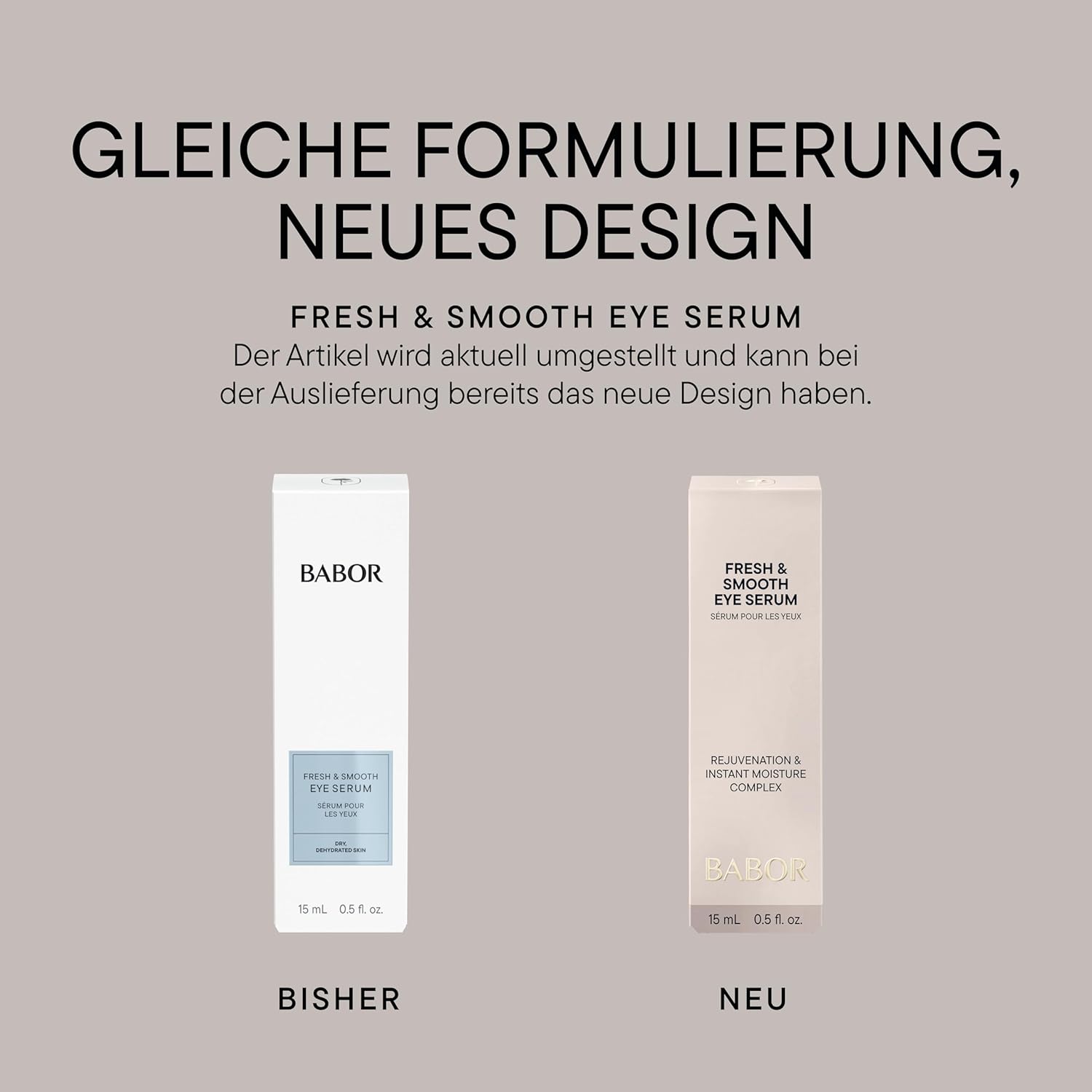 Thumbnail 2 de BABOR Fresh & Smooth Eye Serum (15 ml) mit Hyaluronsäure, LIFT-UP & Aloe Vera für eine glattere Augenpartie