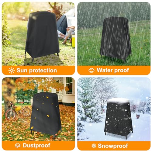 Detalle de Housse Barbecue pour Four d'extérieur Ninja Woodfire OG701/OO101 sur Son Support – Nomiou