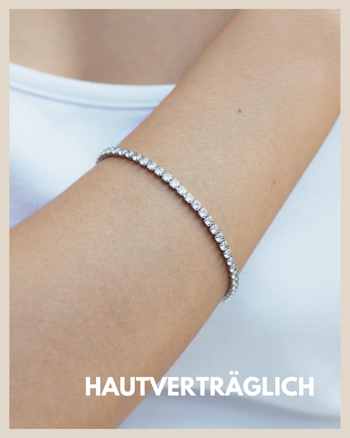 Thumbnail 4 de GD GOOD.designs Tennisarmband für Damen mit Cubic Zirkonia – Armkette in Roségold, Silber oder 18K vergoldet