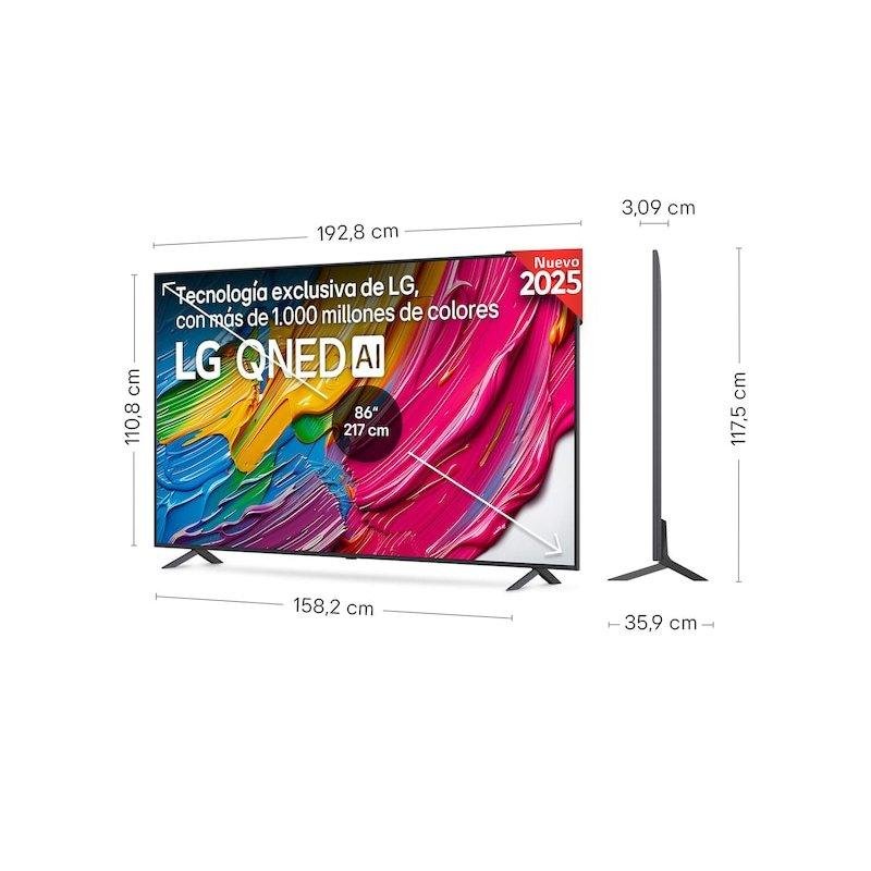 Detalle 2 de LG QNED8E 86" 4K: experiencia visual de cine en casa con IA