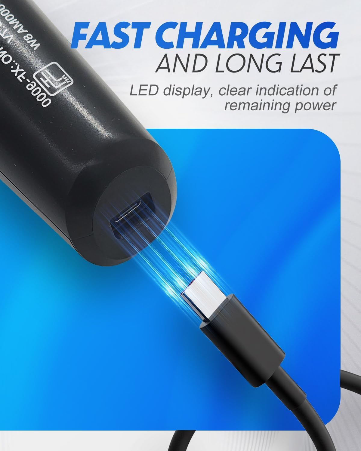 Detalle 2 de Rantizon 3-in-1 Electric Razor for Men: Beard, Nose & Sideburn Trimmer (IPX7, Turbo LED)