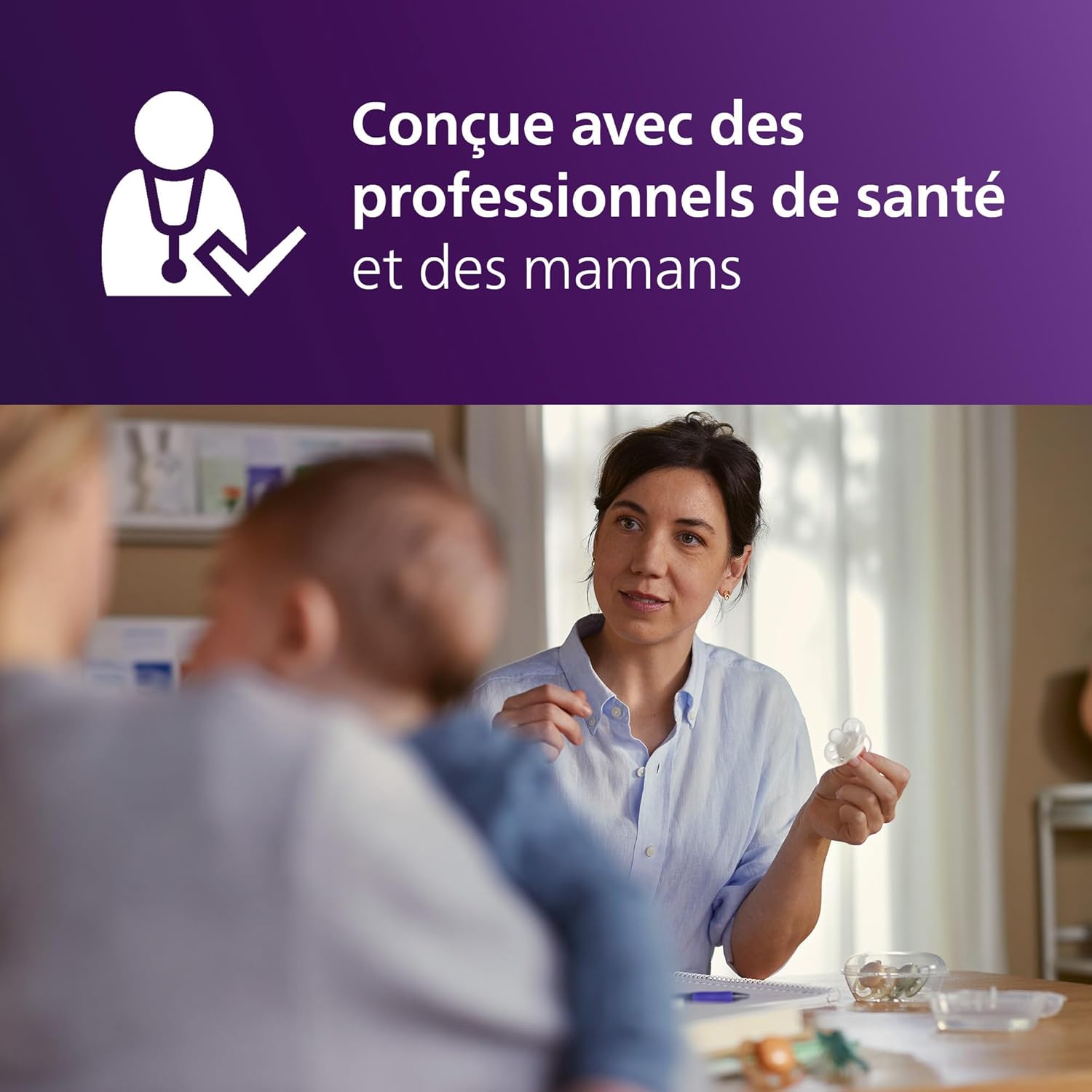 Thumbnail 3 de Philips Avent sucettes ultra-douces SCF091/53 (6 à 18 mois) lot de 4 avec tétines orthodontiques