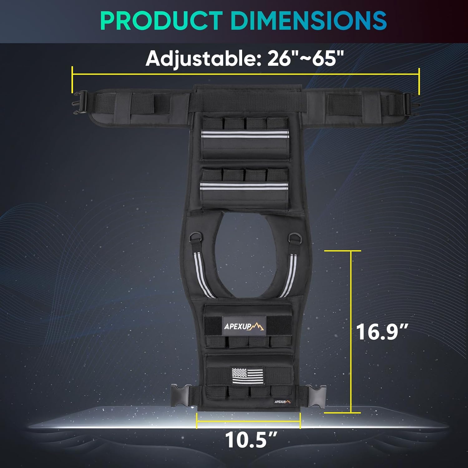 Thumbnail 5 de APEXUP Adjustable Weighted Vest 40lbs ⚖