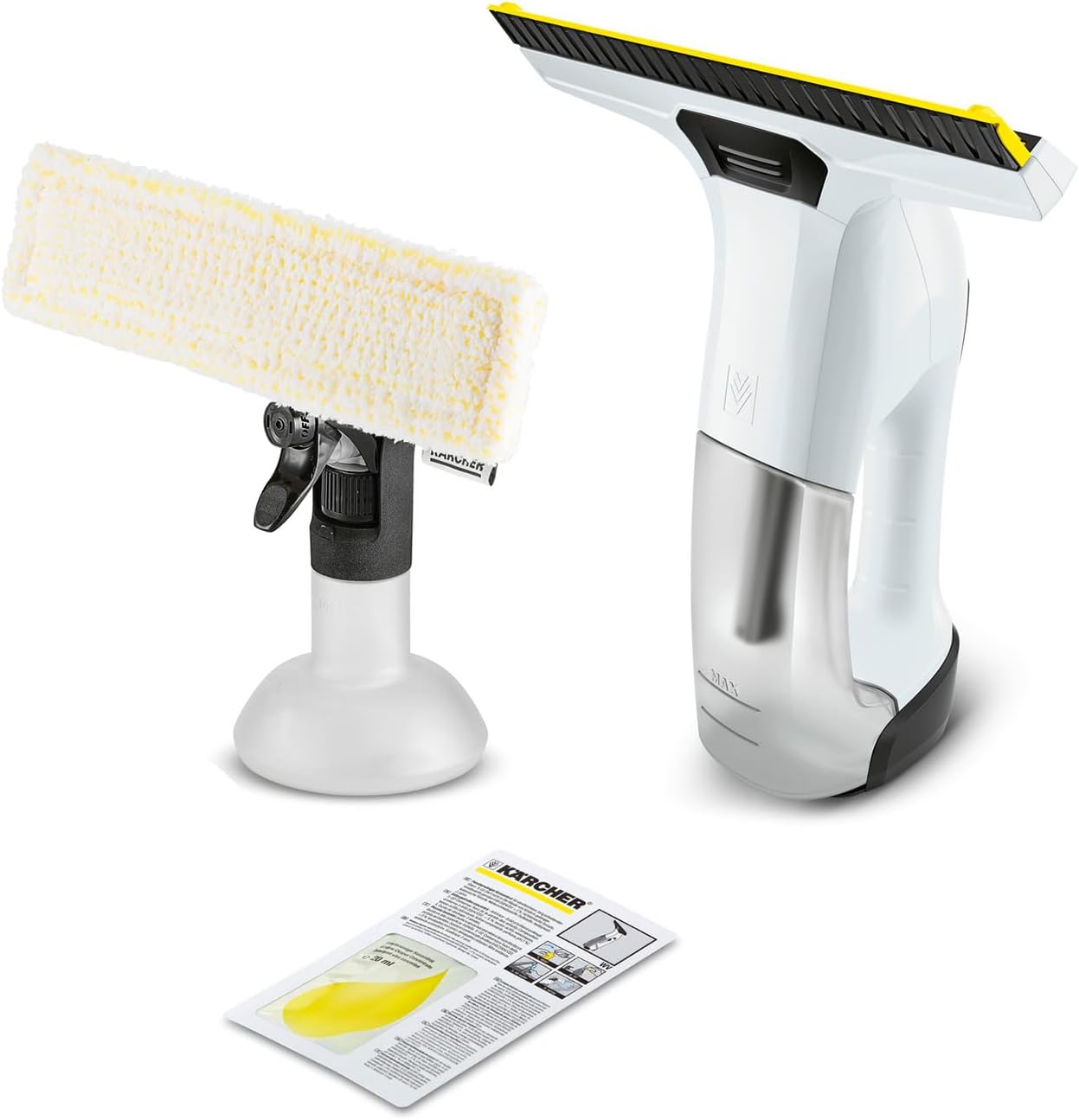 Detalle de Kärcher Window Vac WV 6 Plus: 100‑Minute Battery, 280 mm Suction Head & Cleaning Kit