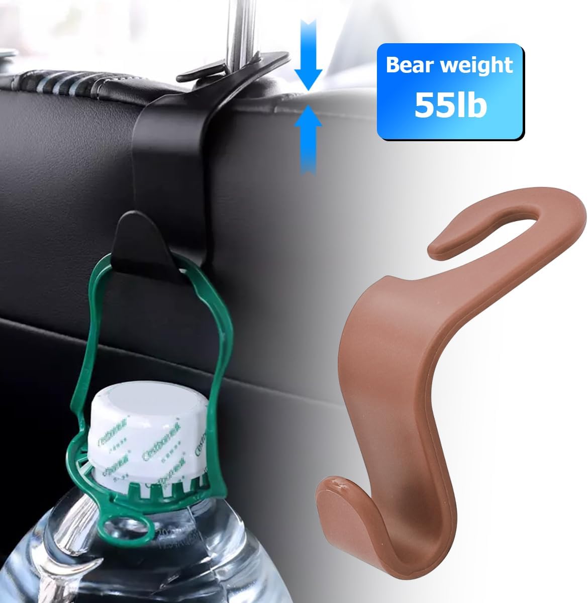 Thumbnail 3 de Car Headrest Hooks 4PCS for Back Seat Organizer