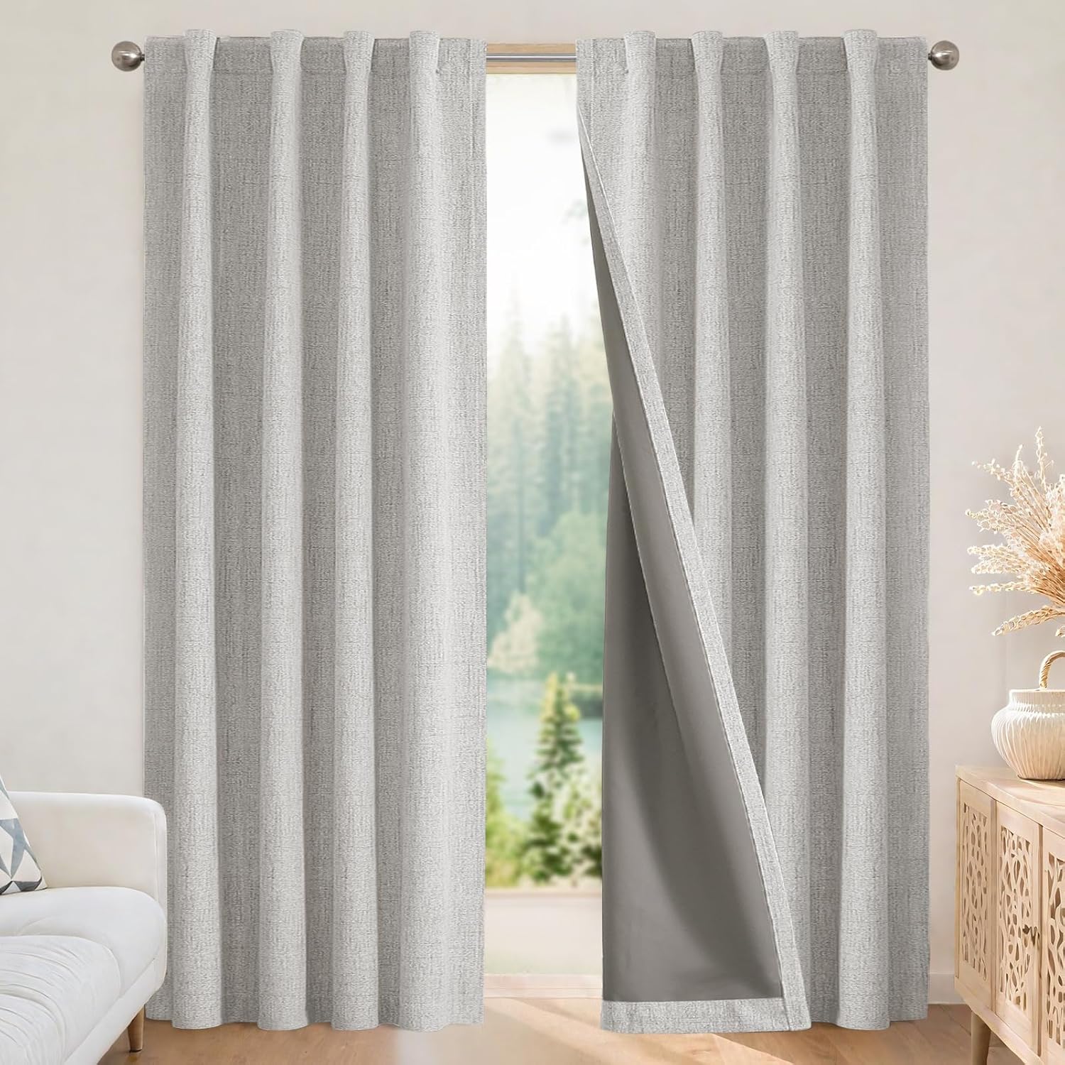 Detalle de Joydeco Blackout Curtains, 84-Inch Length
