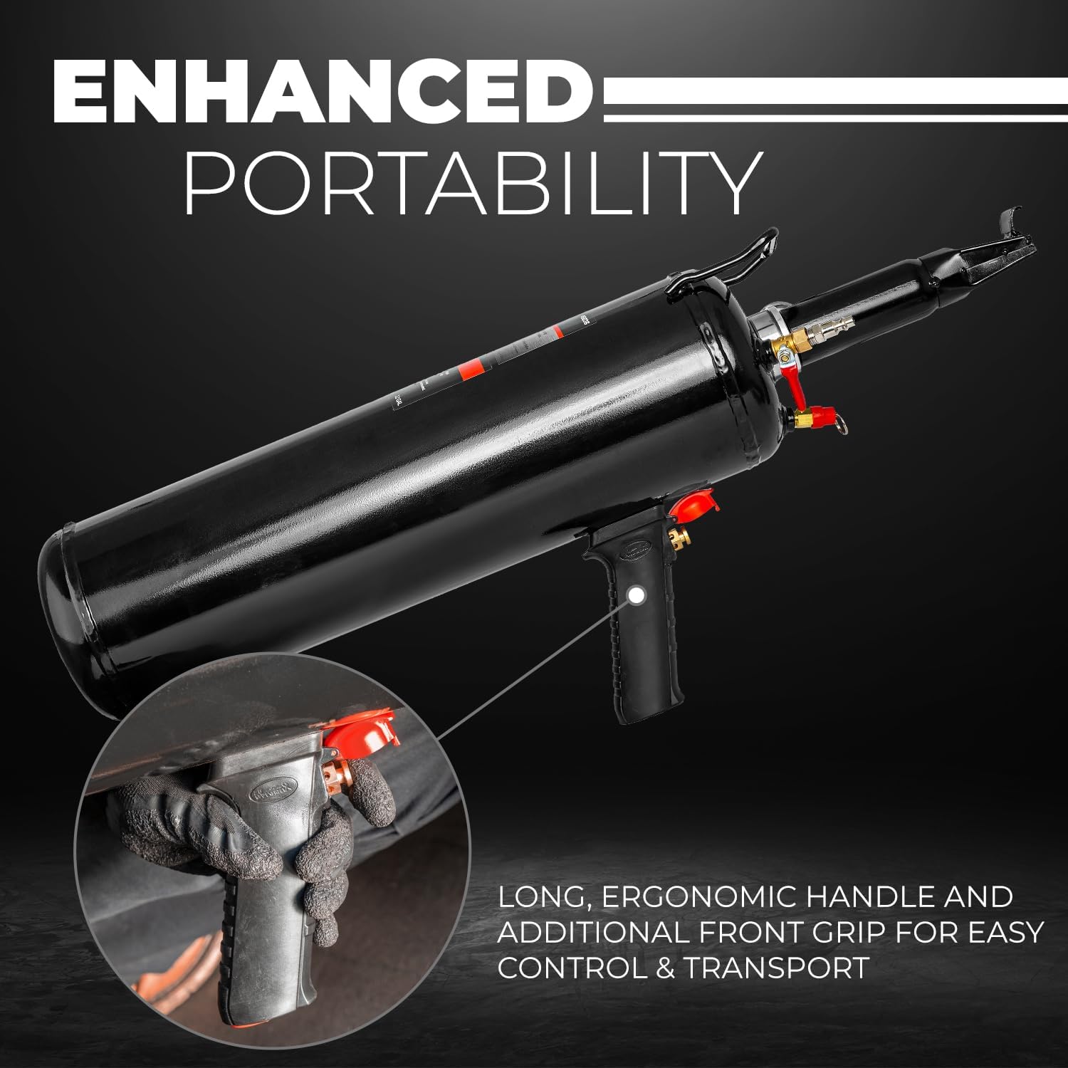 Thumbnail 1 de XtremepowerUS Tire Bead Seater — 12L/3.2 Gallon Bead Bazooka with 116 PSI Portable Air Inflator