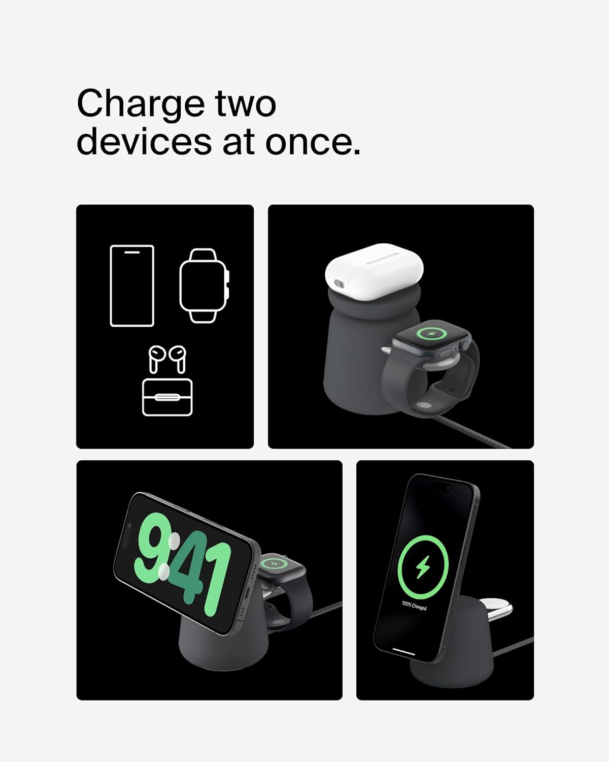 Detalle de Belkin BoostCharge Pro 2-in-1 Wireless Charger