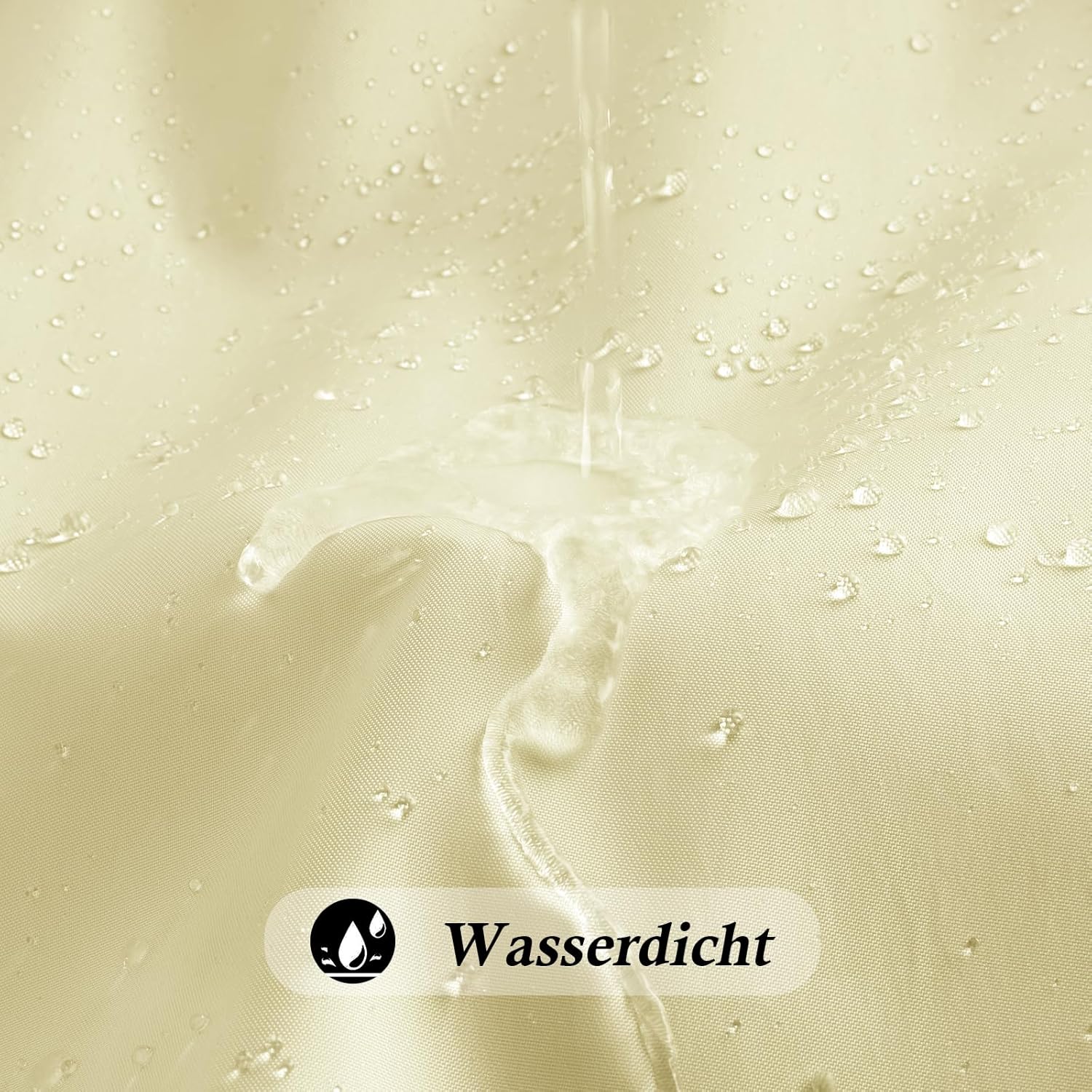 Thumbnail 3 de EurCross Rideau de douche beige 180x200 cm