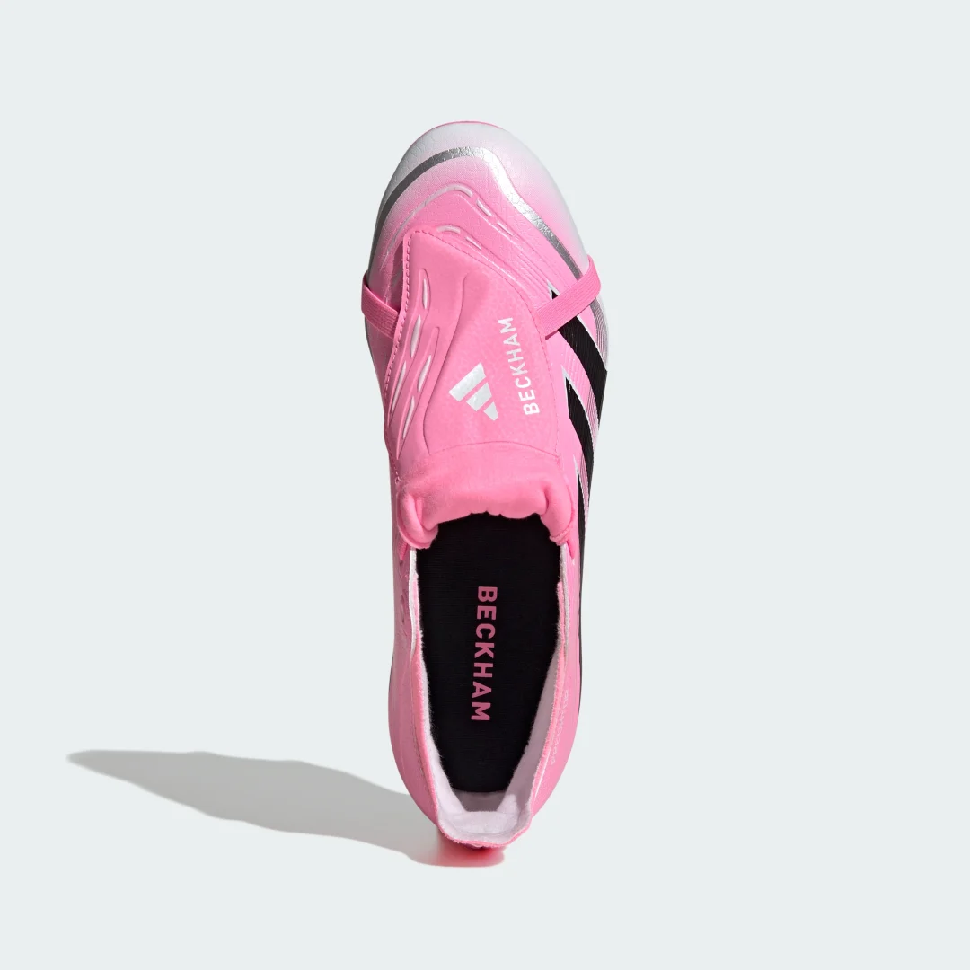Thumbnail 2 de adidas PREDATOR LEAGUE: bota de fútbol rosa con lengüeta plegable para césped natural seco y multisuperficie