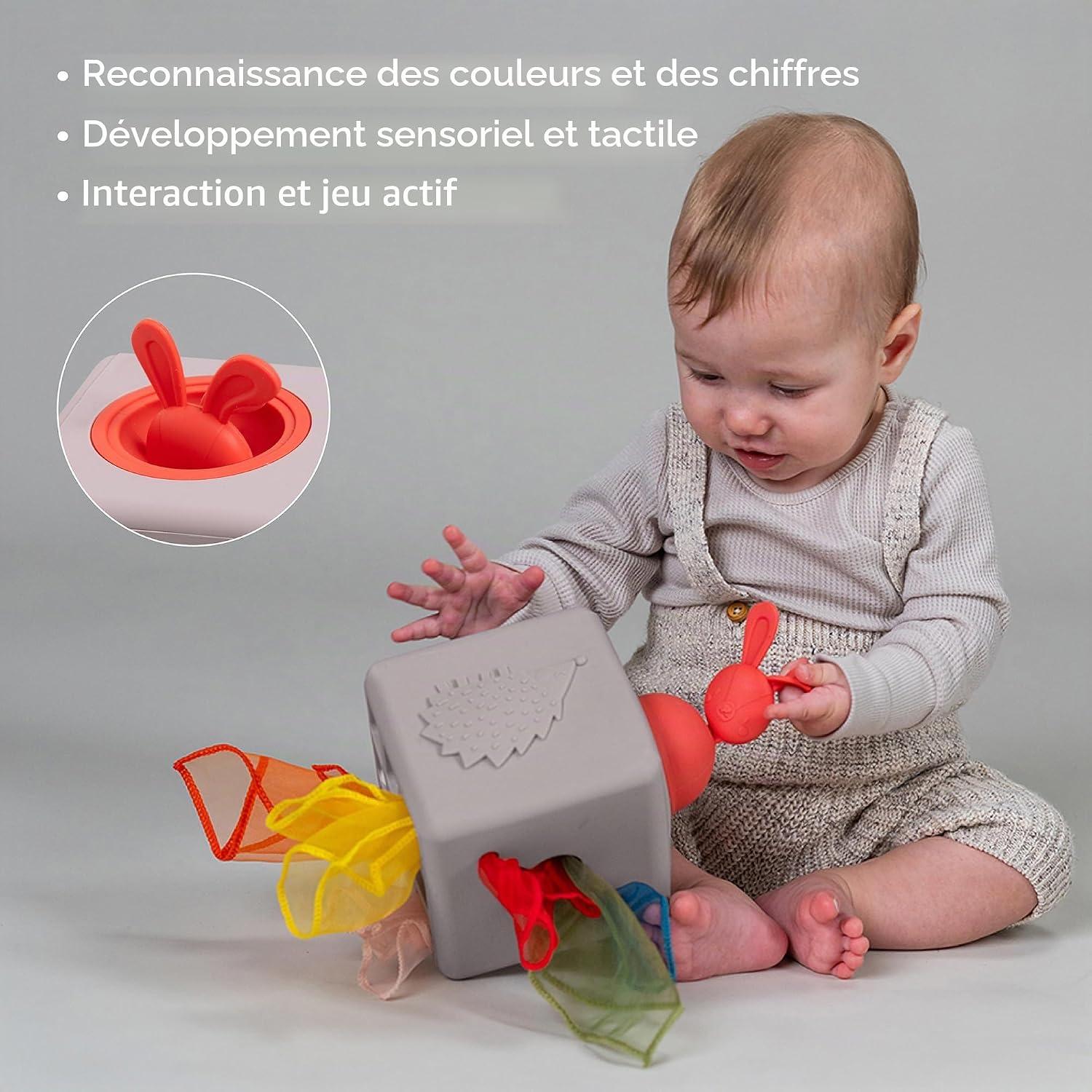 Thumbnail 6 de Taf toys - 13405 - Boite à lingettes Pop-up: jouet d’éveil avec rangement de lingettes
