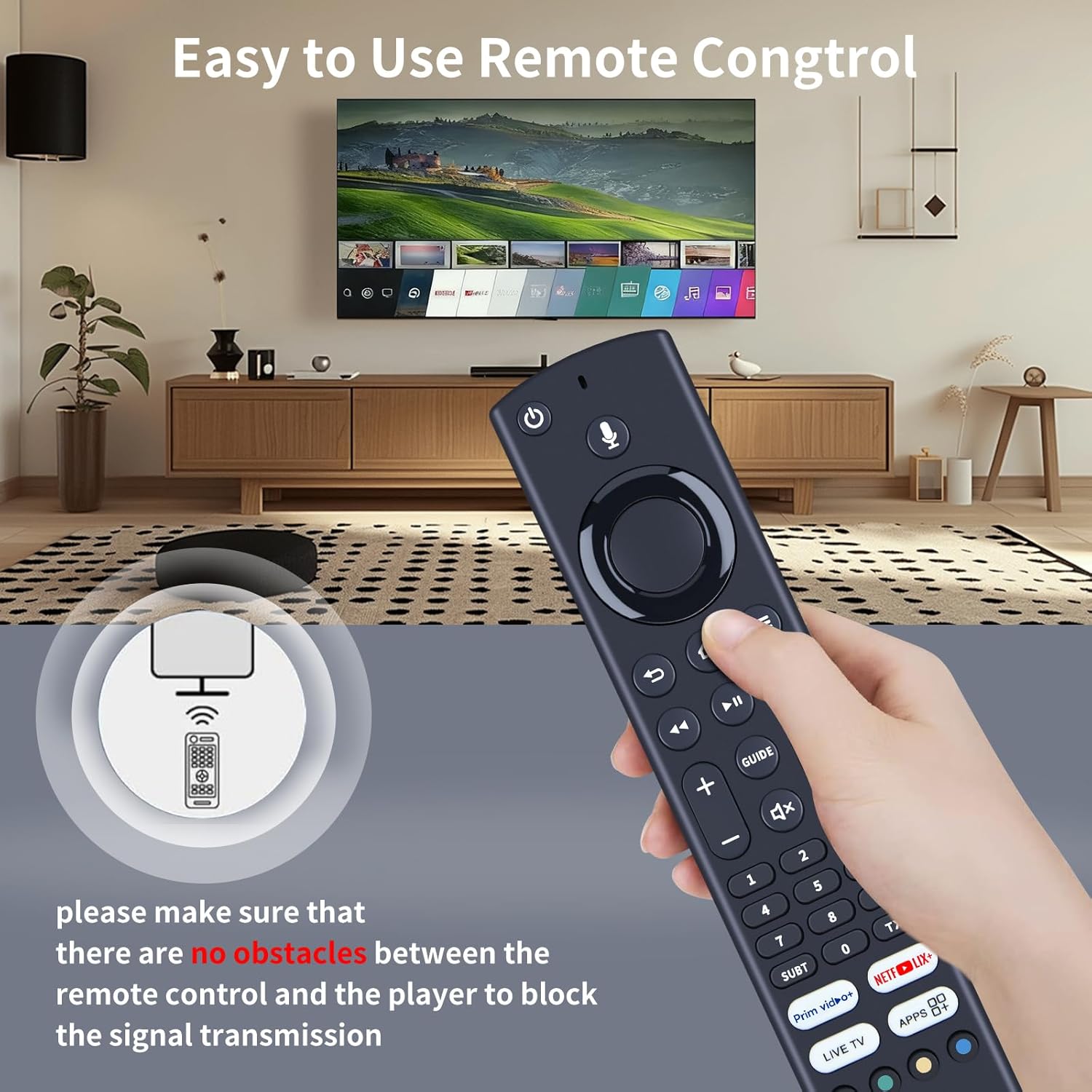 Thumbnail 5 de TCNOUMT RM-C3253 Replacement Voice Remote for JVC Smart TV