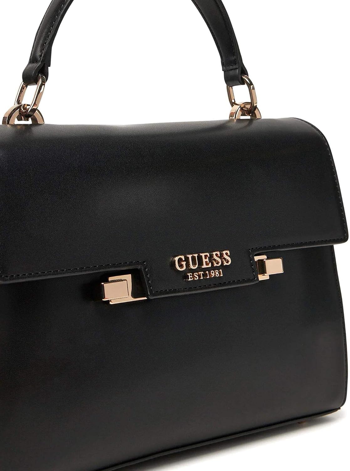 Detalle de GUESS Eco Aldith Top Handle Flap, Hand bag — Sac élégant et pratique