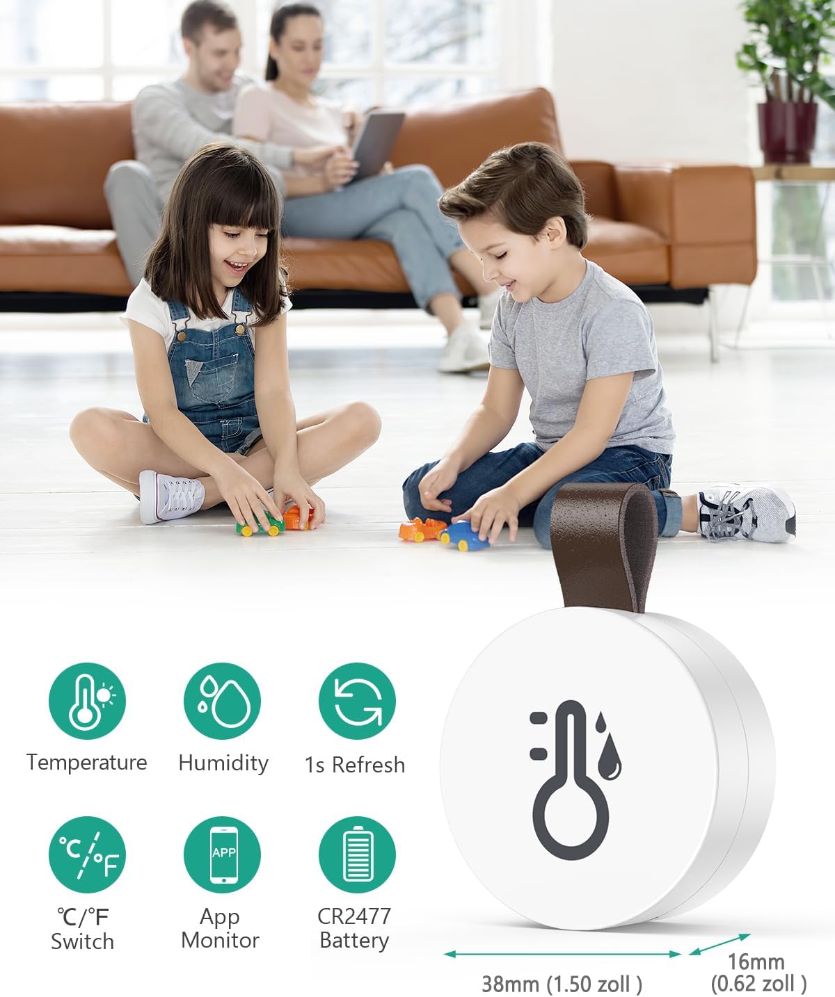 Thumbnail 1 de ORIA Mini Bluetooth 5.0 Thermometer Hygrometer 1