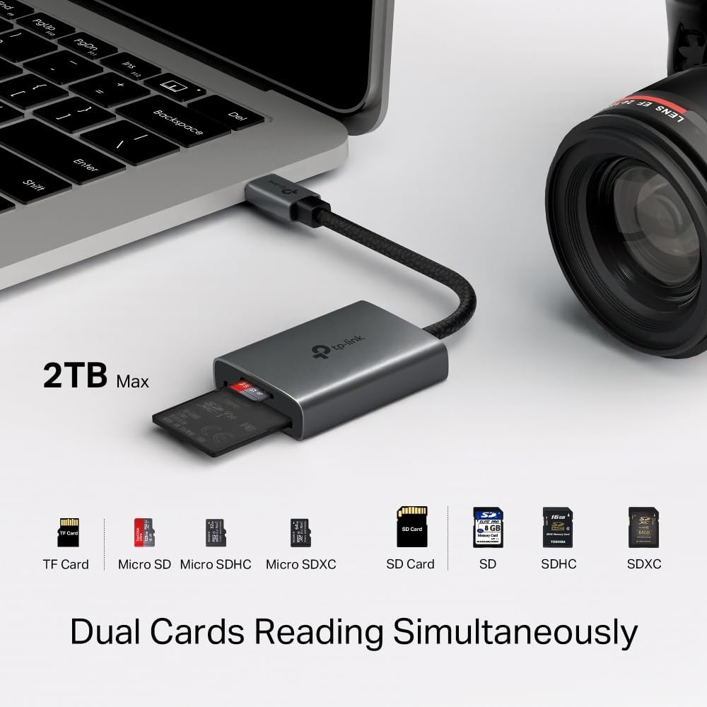 Detalle de TP-Link UA430C USB Type-Cカードリーダー、SD・microSD同時読み取り対応