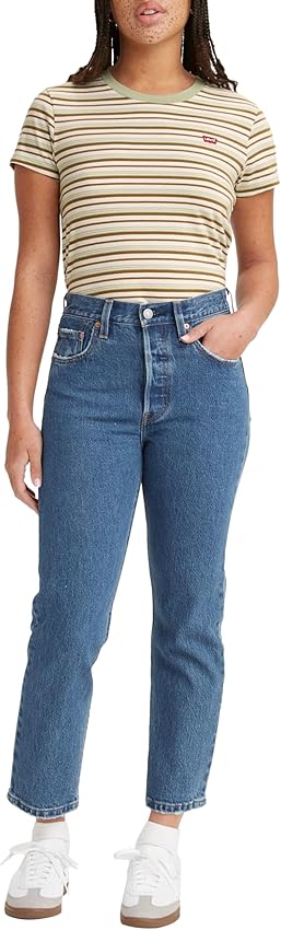 Detalle de Levi's 501 Crop Vaqueros Jazz Pop 25W