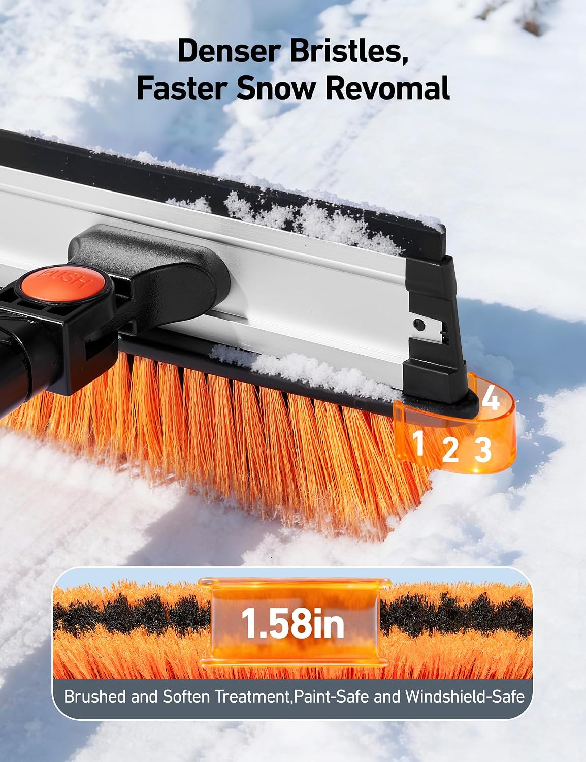 Detalle 2 de AstroAI 47.2-inch Ice Scraper with Extending Handle