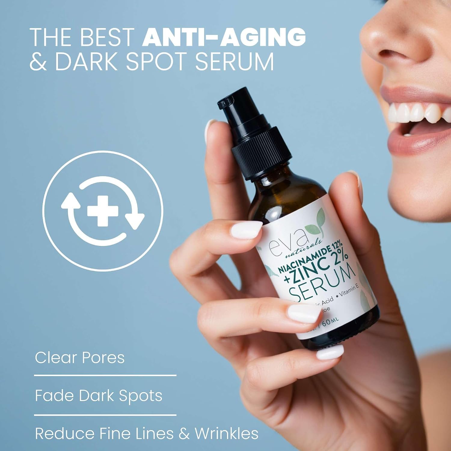 Thumbnail 6 de Eva Naturals Niacinamide 12% + Zinc Serum (2 Pack) for Dark Spots, Pores & Redness
