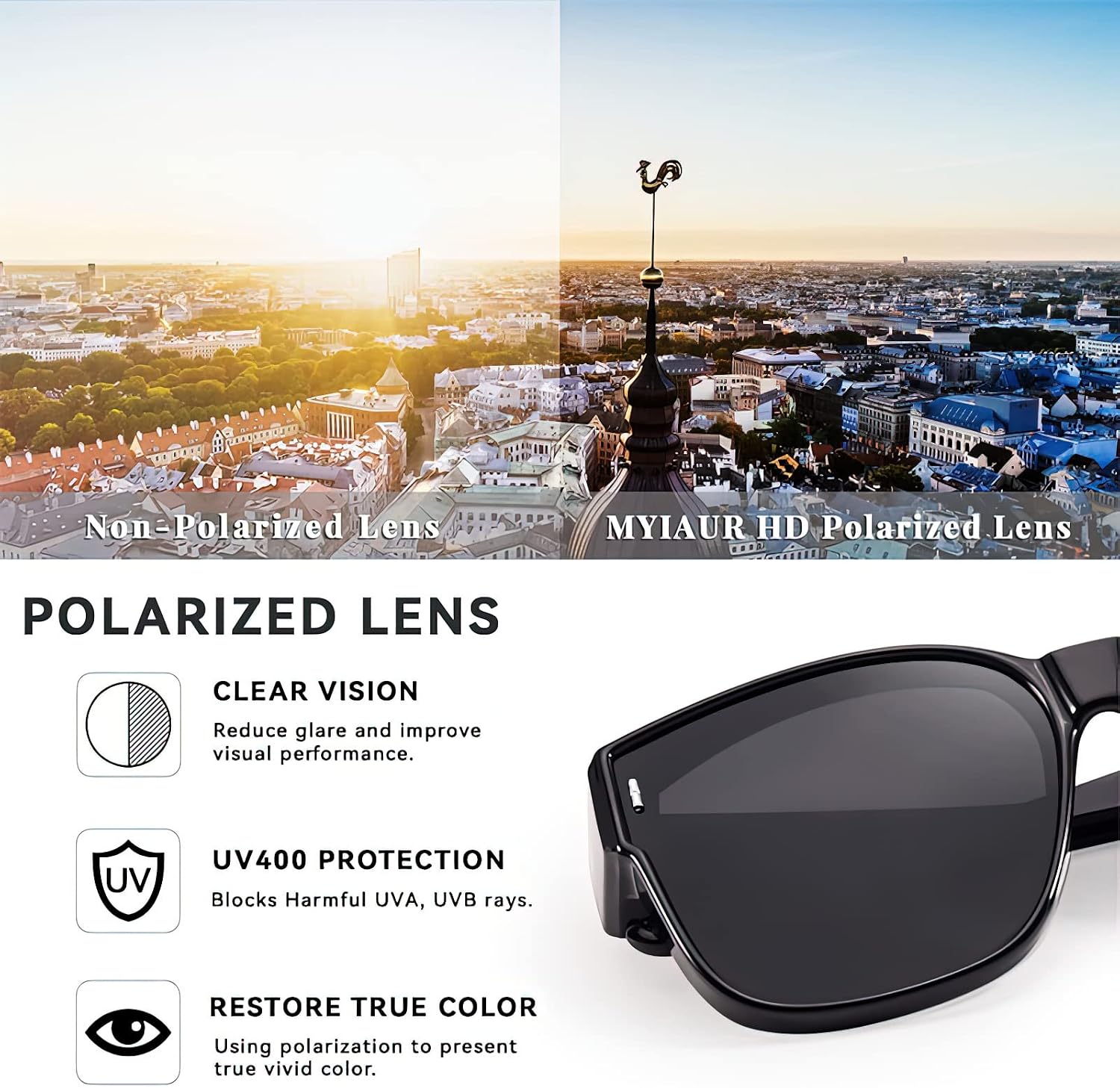 Thumbnail 5 de Myiaur Oversized Fit Over Sunglasses for Women