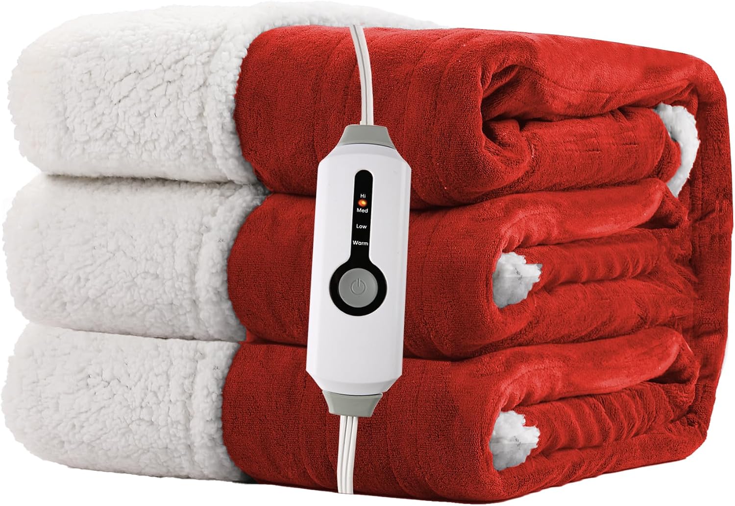 Detalle de RALYSUN Electric Heated Blanket 62"x84"