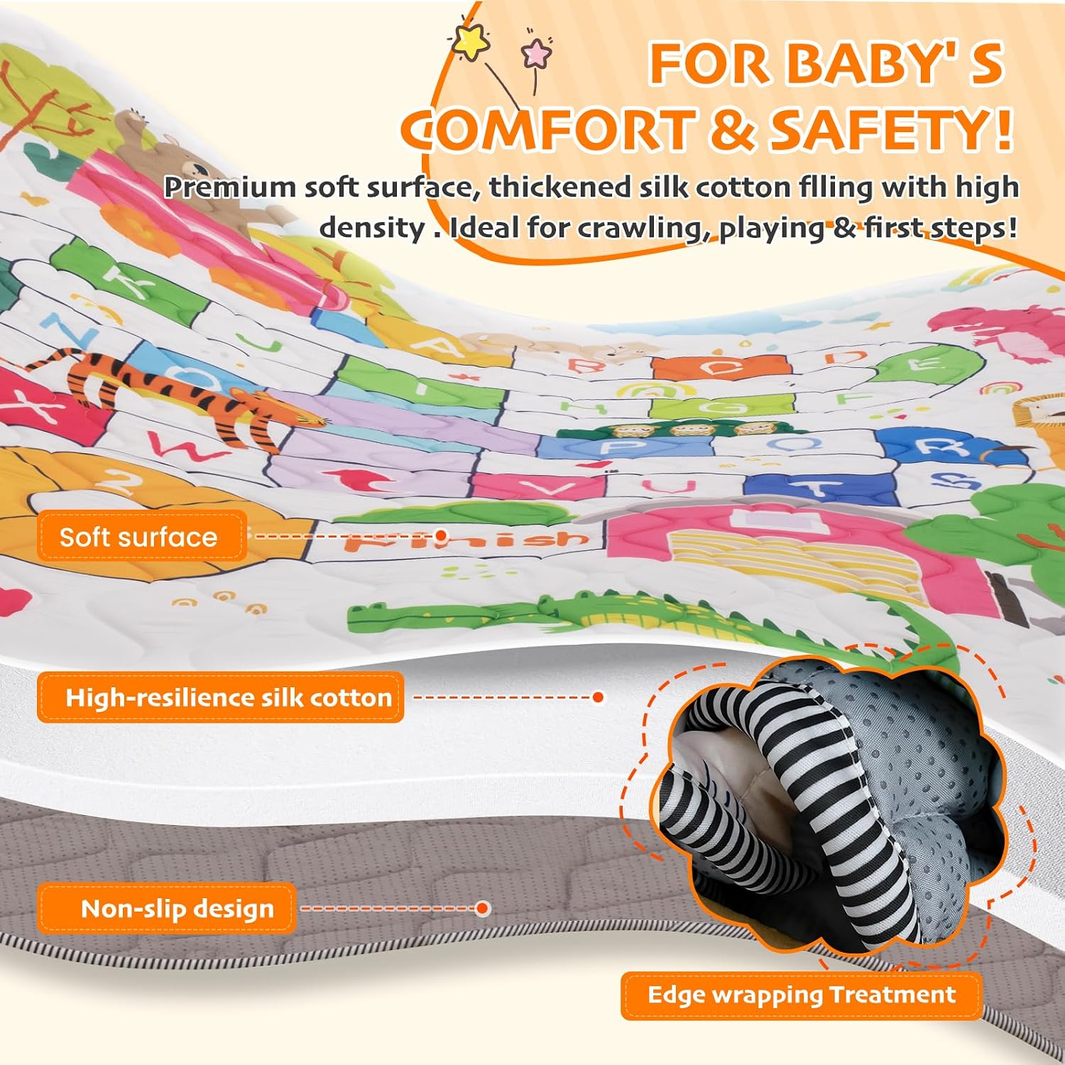 Thumbnail 2 de Duwenem Baby Play Mat 71x59 Inch play mat