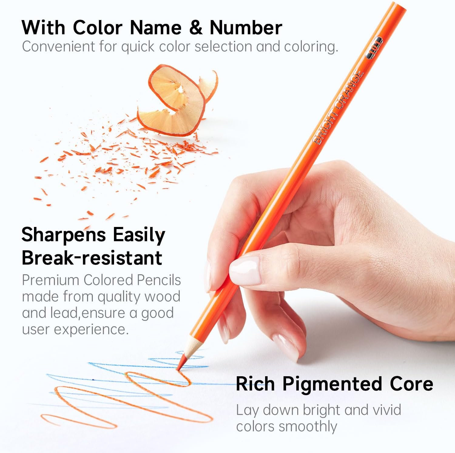 Thumbnail 3 de Shuttle Art 172 Colouring Pencils: Soft Core Colour Pencils Set for Adults, Drawing and Sketching