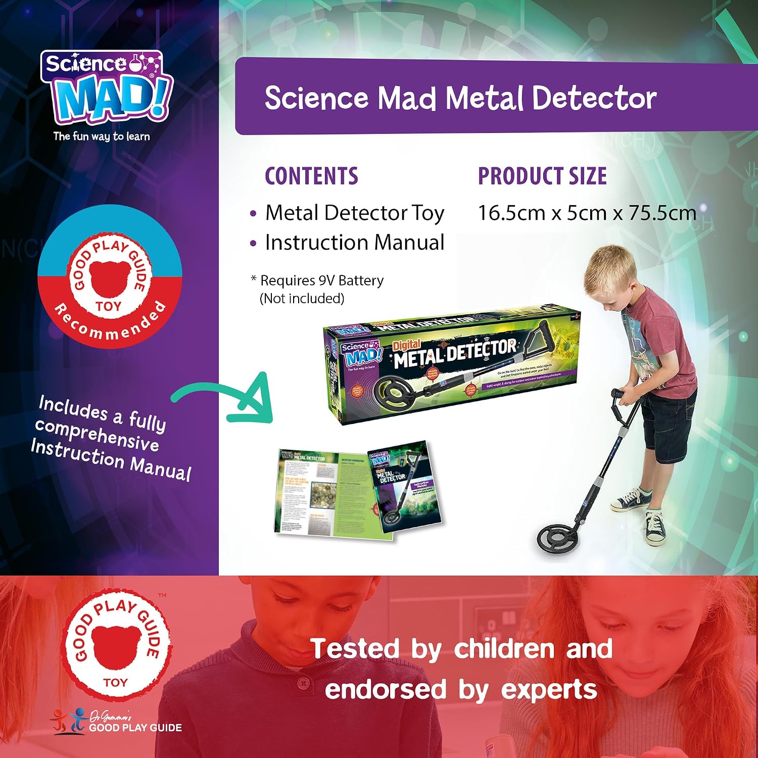 Detalle 2 de Science Mad Digital Metal Detector 9V