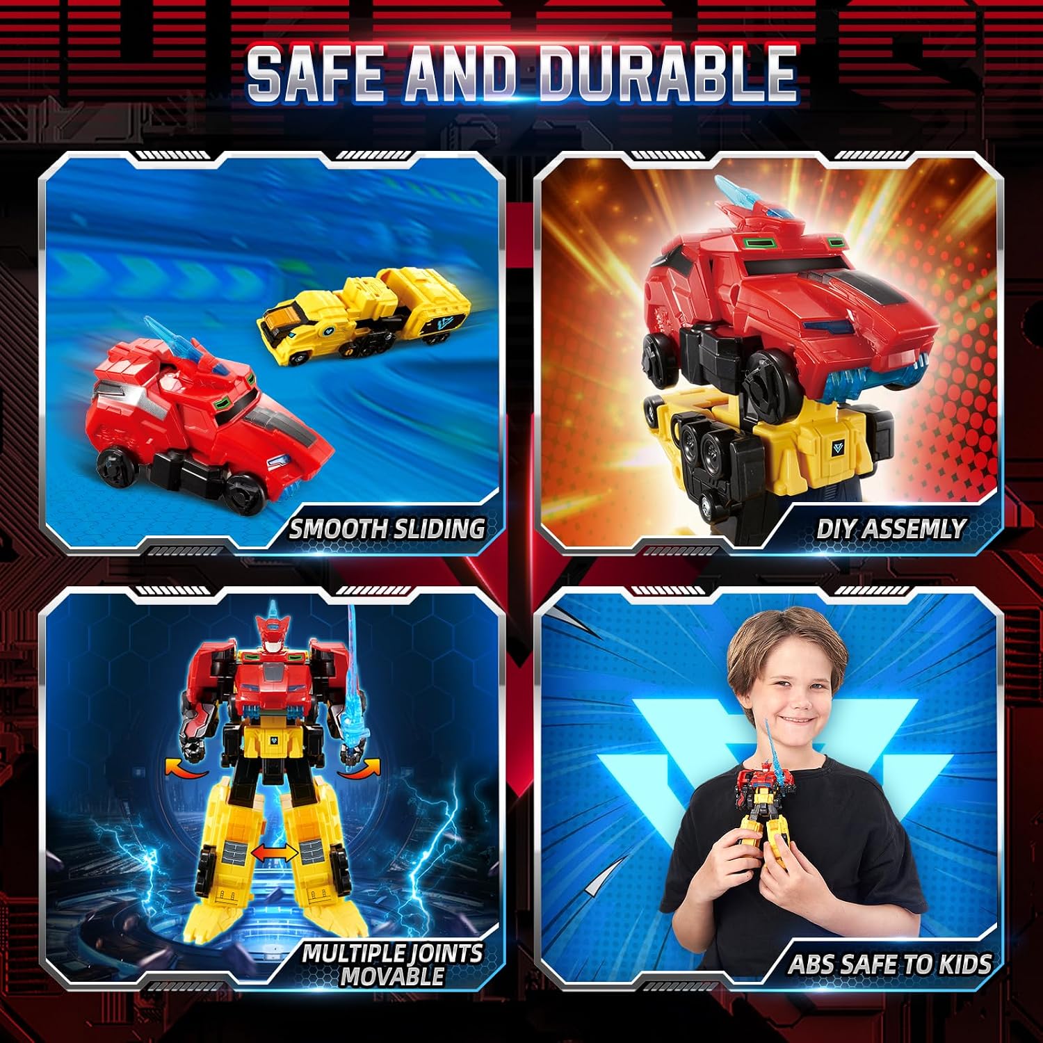 Thumbnail 5 de Quantum Heroes DINOSTER Raptor Tron 2in1 Roboter