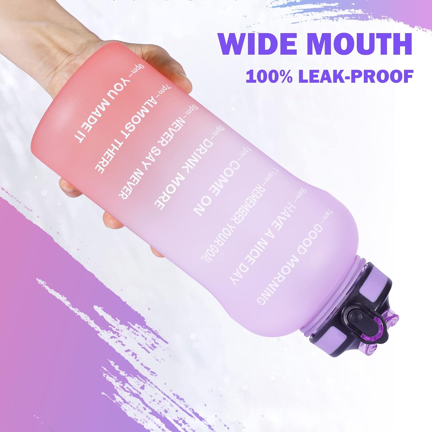 Detalle 2 de ETDW 2 Liter Trinkflasche Sport mit Strohhalm