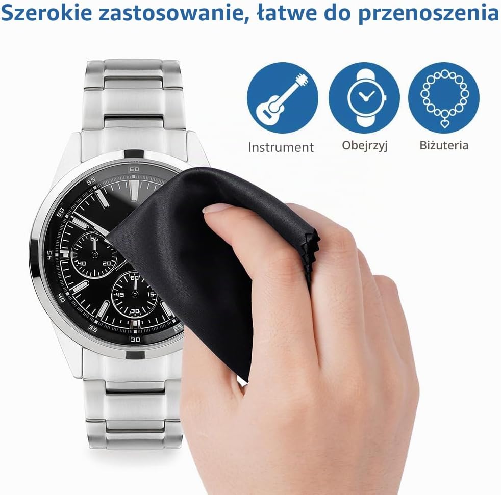 Detalle 2 de ACWOO FLD-JB-0501 – ściereczki z mikrofibry do okularów, 6 szt., 15 × 18 cm