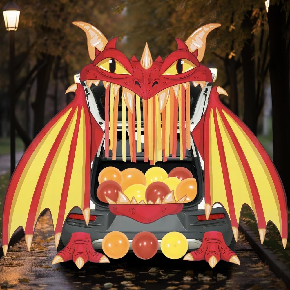 Thumbnail 6 de JOYIN 16501 Halloween Fire Dragon Trunk-or-Treat Car Decoration Kit
