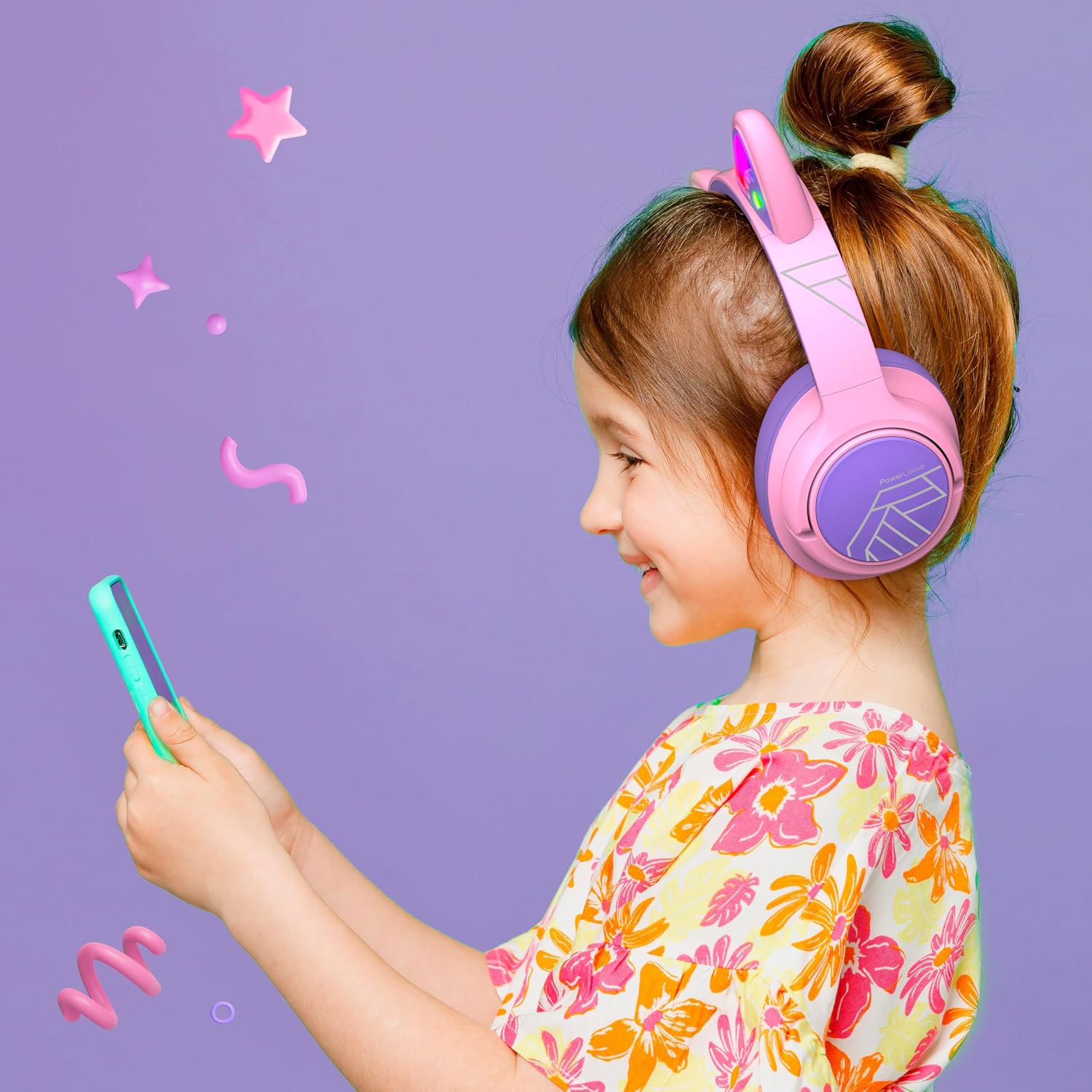 Thumbnail 6 de PowerLocus Auriculares Bluetooth para Niños con Luces LED