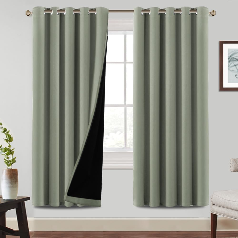 Detalle de BellaHills 100% Blackout Curtains 66x72