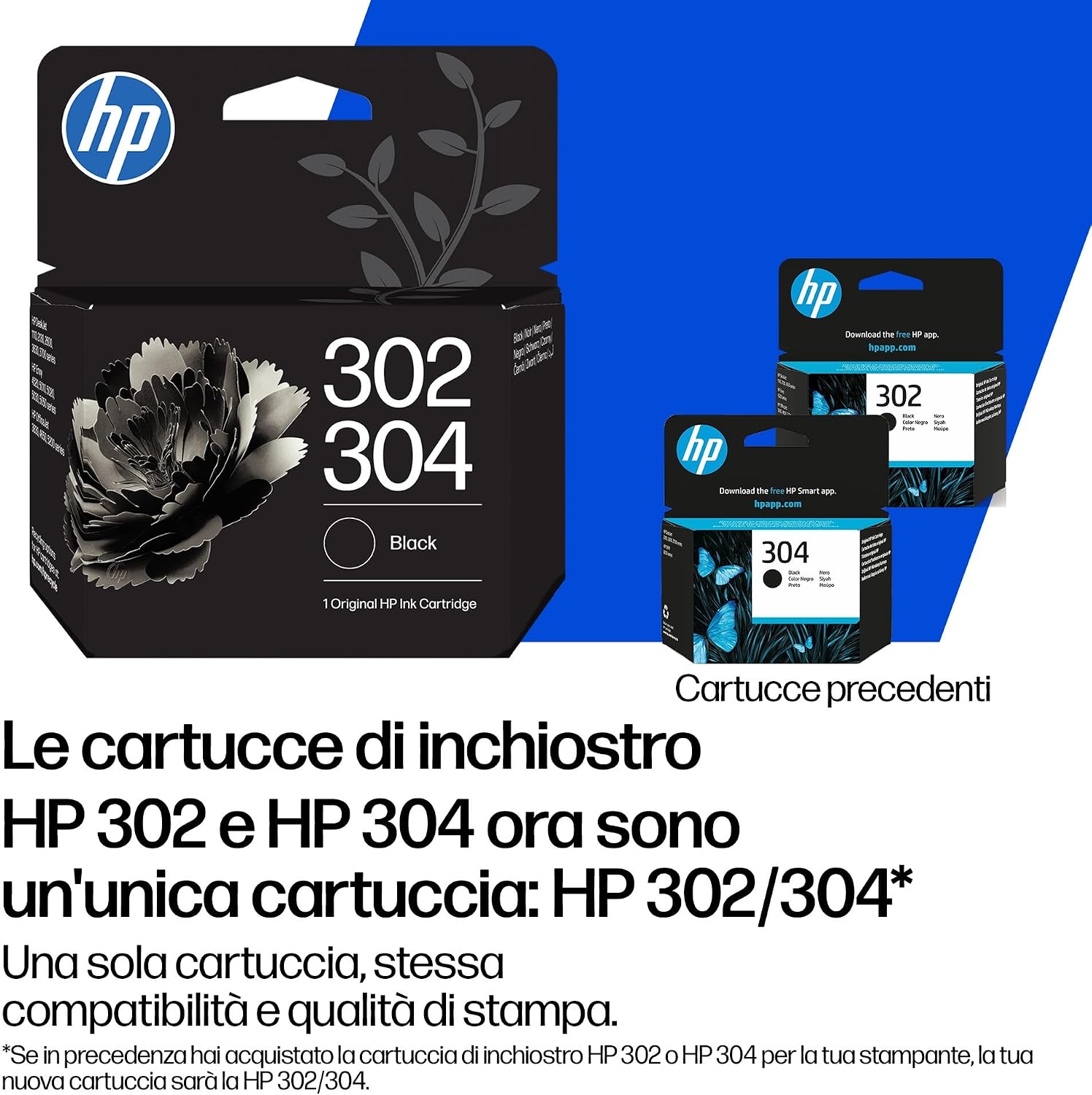 Detalle de HP 302/304 Nero B7RT7AE – Cartuccia originale da 120 pagine per stampanti DeskJet/OfficeJet